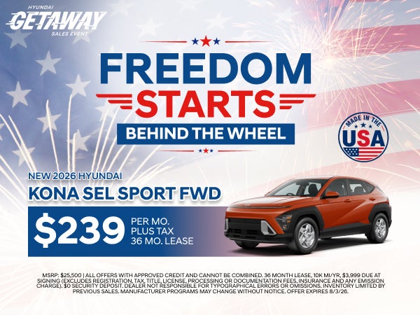 New 2026 Hyundai Kona SEL SPORT